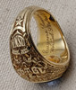Beautiful & Poignant 14K USNA Annapolis 1945 Class Ring of KIA Ensign Eugene S Captain