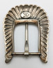Beautiful Vintage Large Heavy 3 - Piece Ranger Belt Buckle Set by Douglas Magnus Santa Fe