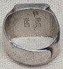 Ext Rare 1944 Chinese General Staff School Enameled Ring of a US Military Faculty Member Sz 10-11
