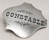 Wonderful 1870s Old West Constable Shield Badge with Circus Lettering