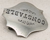 Wonderful 1870s Old West Constable Shield Badge with Circus Lettering