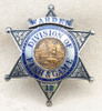 Gorgeous 1930s STERLING CA Division of Fish & Game WARDEN Badge #12 by Irvine & Jachens