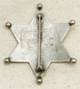 Nice Old 1930s Railway Express Agency Police 6 point Ball Tip Star Badge