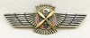 Late WWII Nationalist Spanish Pilot Wing Badge in Plated Tombak by Rokiski Unmarked