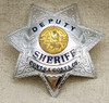 Beautiful Late 1930s - Early 1940s Contra Costa Co CA Deputy Sheriff 7 pt Star Badge by Ed Jones