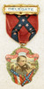 Rare & Beautiful 1905 UCV Reunion Louisville KY Delegate Badge in Celluloid