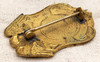 Great Old Ca 1900 Deputy US Marshal Eagle Top Shield Badge in Gold Plated Brass