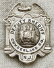 1920s - 1930s Cumberland County NJ Deputy Sheriff Lapel or Wallet Badge