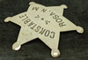 Ca 1890's 6pt Star Constable Badge from GHOST TOWN Rosa, New Mexico