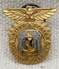 Beautiful WWII US Merchant Marine Officer Lapel Pin in Screw back