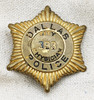 Wonderful 1920s Dallas TX Police City Physician Badge #393 by Braxmar RARE