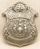 Beautiful Ca 1900 Yonkers NY Police Patrolman Badge #91 Unmarked but by S.A. French 2nd Issue