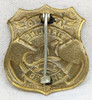 Great Ca 1900 Chicago Fire Dept Admit to Fire Line Badge # 1410