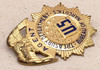 Stunning Example 1930s-1940s US Treasury Dept Bureau of Narcotics Agent Badge #56