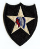 Nice Korean War Japanese Made US Army 2nd Inf Div Shoulder Patch Removed from Uniform but Exc Cond