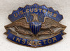 1940s-50s US Customs Inspector Hat Badge # 1265