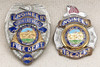 Great Pair of North Las Vegas NV Fire Dept Engineer Badges Hat & Coat Dated 12/1965 to James Hewett