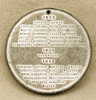 Ext Rare 1844 Martyrs of Italian Independence PORTABLE Medal in Silvered White Metal