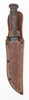 WWII Private Purchase Western Fighting Knife with 6" Blade in Original Scabbard