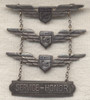 Rare 1930s Luzier Cosmetic Company Aviation Themed 15 Year Service Badge in Sterling
