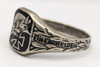 Rare & Poignant WWII German Next-of-Kin Memorial Ring in Enameled 800 Silver Man's Father's Ring11.5