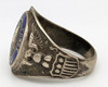 Great Combat Worn WWII US Army ARMORED FORCE Enameled Sterling Silver Ring Sz 10.25