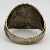 Great Combat Worn WWII US Army ARMORED FORCE Enameled Sterling Silver Ring Sz 10.25