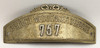 Rare 1890s London England District Messenger Service Hat Badge #757