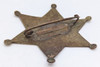 Rare ca 1900 Old West Morton Co ND Deputy Sheriff 6-point Star Badge
