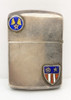 Wonderful WWII USAAF CBI Zippo Lighter with Heavy Enameled & Engraved Indian Made Case