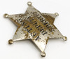 Wonderful Title "Stock" Acting Deputy Sheriff 6-pt Star badge 1870s-1880s by S.G. Adams St Louis