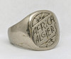 Great Early WWII US GI Souvenir Ring From Algiers Africa Sz 9.5