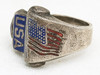 Wonderful WWII USAAF Air Man Ring in Enameled Sterling Silver
