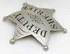 Fabulous Iconic Early 1880s Old West 6 Point Star Deputy Sheriff Badge by Sachs Lawlor