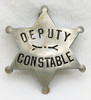 Great Old West 1880s - 1890s "Stock" Deputy Constable 6-pt Star Badge by  Kansas City Maker