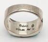 Lovely Modernist of Navajo Inlay Ring Collaboration work by CALVIN BEGAY