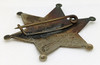 Great Old West 1880s-1890s Detective Hand Stamped 6-pt Star Badge by Allen Kansas City