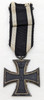 Lovely WWI Iron Cross 2nd Class by Carl Dillenius in 800 Silver Original Ribbon & Safety Pin