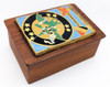 Wonderful 1944 USAAF 422nd Night Fighter Sq Souvenir Ditty Box from Florennes Belgium with Enameled