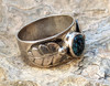 Huge Lorraine Chee Navajo Silver Ring with Classic Red Mt Turquoise Sz15