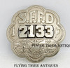 Scarce ca 1950 San Francisco CA Fire Dept Badge #2133 by Irvine & Jachens