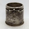 Wonderful ca 1910s Catholic Priest's Anointing Oil Ring in Sterling Silver by Swift & Fisher