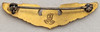 Beautiful 1920s US Air Services Instructor Overseas Cap Wing in Gold Fill by Kinney