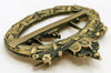 Ext Rare Late WWI Prussian M1918 U-Boat Badge by Meybauer in Gilt Brass with Original Green Paint