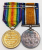 Lovely WWI UK Service & Victory Medals on Parade Mount to Private M Kunz 4th London Regiment