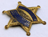 Ext Rare 1940s San Bernardino Co CA AERO SQUADRON Deputy Sheriff Badge #18 by Entenmann