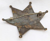 1900s Logan County Oklahoma Full Sheriff LARGE 6 Point Ball Tip Star in Nickeled Brass