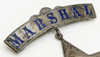 Wonderful 1890s ALVA OKLAHOMA TERRITORY City Marshal Enameled Silver Suspension Badge