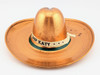 Early 1950s MKT RR Missouri Kansas Texas Railroad Lines Copper Cowboy Hat Ashtray