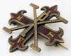 Rare 2nd 1/2 19th C Constantinian Order of St. George Knight Badge in Enameled Gilt Silver